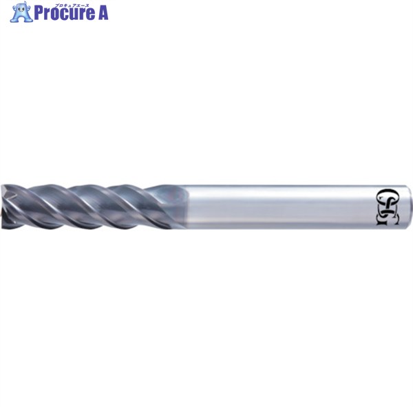 OSG 超硬防振型エンドミル ロング形 スクエアタイプ AE-VML 8556374 AE-VML 16X50 (8556374) 1本 ▼362-5510 ●YA513