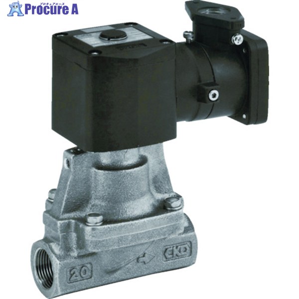CKD 電磁弁 パイロット式 防爆形2ポート弁 ADシリーズ(蒸気用) AP11E2-20A-C4T-AC100V 1台 ▼376-8384