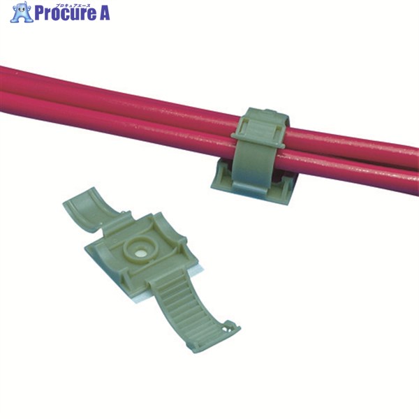 PANDUIT 固定具 クリンチャー 粘着テープ付き テレホングレー 100個入 ARC.68-A-C14 1袋 ▼390-8046 ｜プロキュアエース