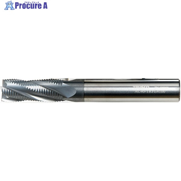 TRUSCO 原則として鋼粗産業用ラフィングエンドミル(捻じれ角25°)14.0 AC40-TRFE4140 1本 ▼392-4103