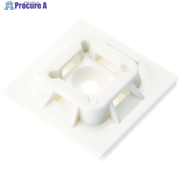 PANDUIT マウントベース ゴム系粘着テープ付き 白 (500個入) ABM100-A-D 1袋 ▼403-6395 |プロキュアエース