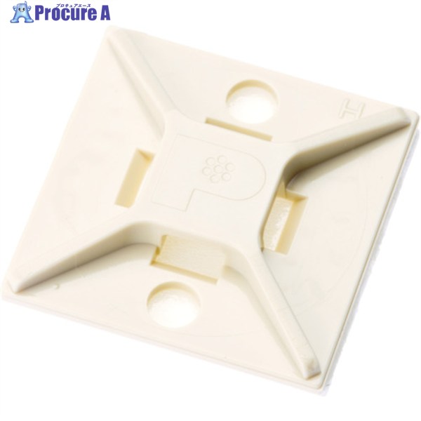 PANDUIT マウントベース ゴム系粘着テープ付き アイボリー (100個入) ABM2S-A-C15 1袋 ▼403-6646