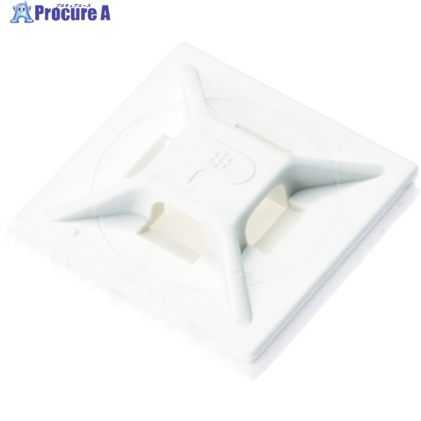 PANDUIT マウントベース ゴム系粘着テープ付き 白 (500個入) ABMM-A-D 1袋 ▼403-6778 ｜プロキュアエース