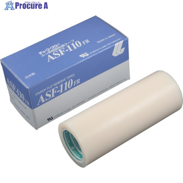 chukoh フッ素樹脂フィルム粘着テープ ASFー110FR 0.13t×150w×10m ASF110FR-13X150 1巻 ▼449-4563