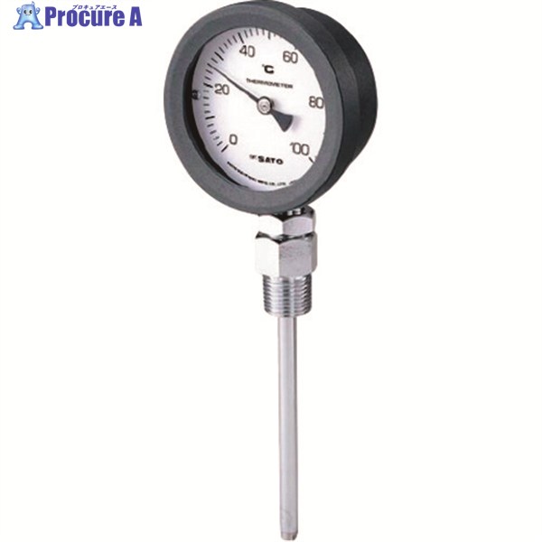 佐藤 バイメタル式温度計 BM-S-75P 0～50℃ 50L(2098-00) BM-S-75P-1 1個 ▼166-4266 ｜プロキュアエース 9,065円