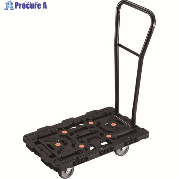 TRUSCO 連結式樹脂製平台車 ビートル 700X450 自在5輪 脱着式ハンドル付 BT700J5H-E100 1台 ▼206-8656