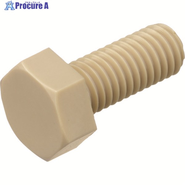 TRUSCO ポリフェニレンサルファイド(PPS) 六角ボルト M6X30 50本入 BPPS-BTM6X30 1袋 ▼208-1616 |プロキュアエース