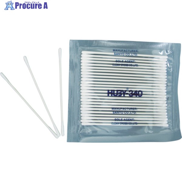HUBY 3インチ 工業用綿棒(先端砲弾型/スリムタイプ)BB-002MB (6250本入) BB-002MB 1箱 ▼365-1860 |プロキュアエース
