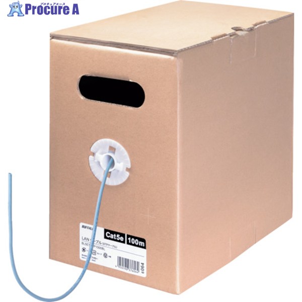 BUFFALO ツメ折れないCat5e ローカルエリアネットワーク有線テレビ STP 100m 青み BL5ETSTP1000BL 1個 ▼430-4107