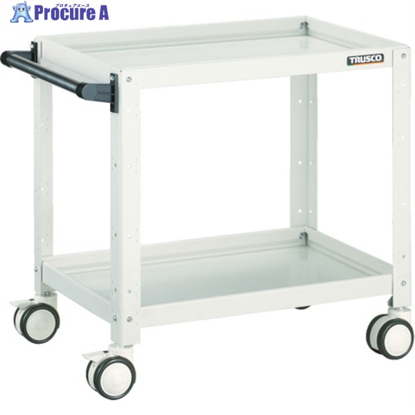 TRUSCO 手道具手押し車 バーディワゴン 600×400×H600 ウレタン双輪 白いこと BDW-662D-W 1台 ▼450-1331