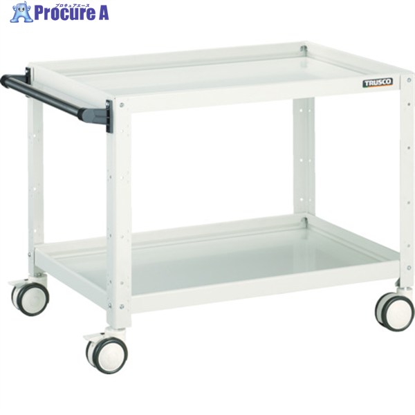 TRUSCO ツールワゴン バーディワゴン 750×500×H600 ウレタン双輪 ホワイト BDW-672D-W 1台 ▼450-1365 |プロキュアエース