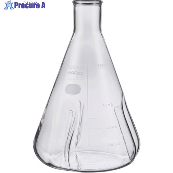 HARIO バッフル付き添い人三角瓶5000ml BSF-5L-SCI 1個 ▼601-2873