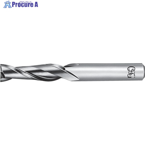 OSG 超硬スクエアエンドミル 2刃ロング 銅・アルミ合金用 刃径10mm シャンク径10mm 8502700 CA-RG-EDL-10(8502700) 1本 ▼200-5310 ●YA513|プロキュアエース