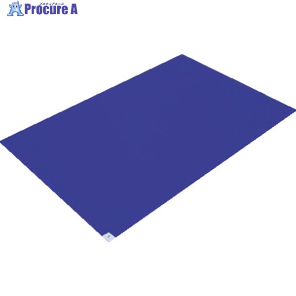 TRUSCO 粘着クリーンマット 600×1200MM ブルー 1シート 30枚入 CM6012-1P-B 1SHT ◇▼246-4646