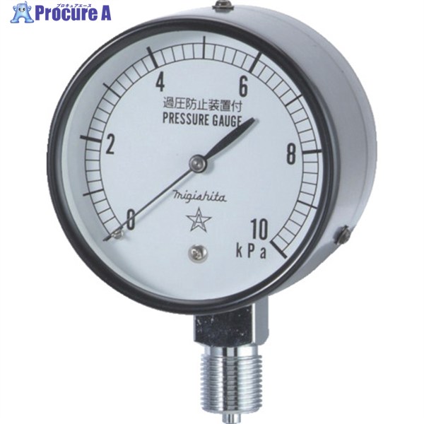 右下 微圧計 AT3/8×75×10KPA CA311-211-10KP 1個 ▼308-4353