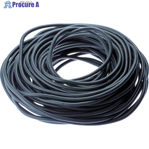 PANDUIT コルゲートチューブ 耐熱性ナイロン6 スリット付き黒 内径13mm 30.48m CLT50N-C630 1巻 ▼440-1549