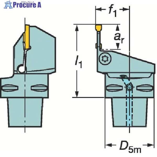 SANDVIK コロマントキャプト コロカット1・2用切り立てる社会的単位(410) C5-LF123D08-35055B (410) 1本 ▼604-8668  ●KO521