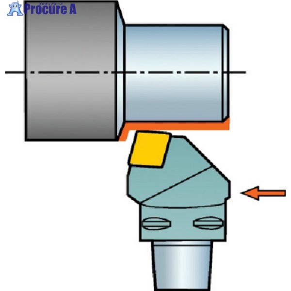 SANDVIK コロマントキャプト T-Max P用カッティングヘッド(410) C5-PCRNL-27060-12 (410) 1個 ▼608-9674 ●KO521