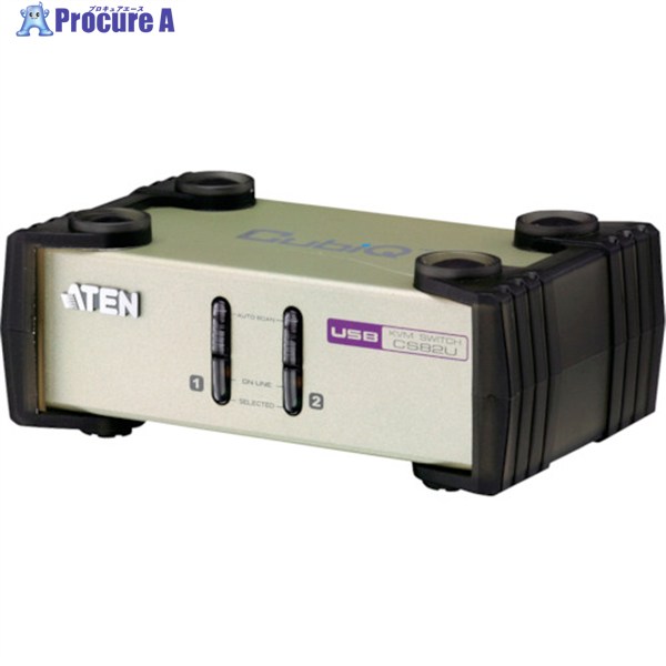 ATEN KVMスイッチ 2ポート/PS/2/USB/VGA CS82U 1台 ▼115-2986