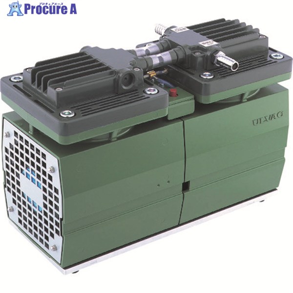アルバック DA-120S単相200V ダイアフラム型ドライ真空ポンプ 排気速度120/144 DA-120S 200V 1台 ▼195-3686 ※車上渡し