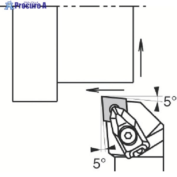 京セラ 外径・端面加工用ホルダ DCLN DCLNL2525M-12 1本 ▼358-0199 ●MA515