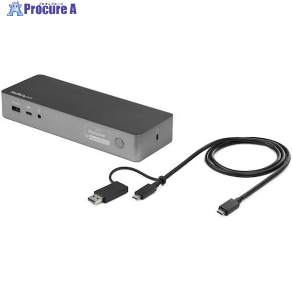 StarTech ドック/USB-A＆C/2画面/4K60 HDMI DP/60W PD/4x USB/ローカルエリアネットワーク/AUX DK30C2DPPD 1箱 ▼489-2543