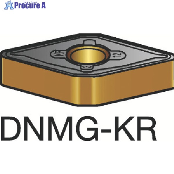 SANDVIK T-Max P 旋削用ネガチップ(110) 3210 DNMG150412-KR  3210 (110) 10個 ▼605-2592  ●KO521