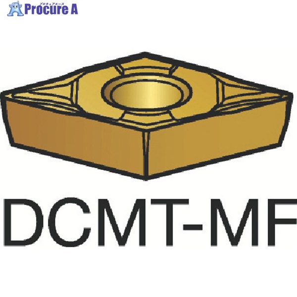 SANDVIK コロターン107 旋削用ポジ手当て(120) 2025 DCMT 11 T3 04-MF  2025 (120) 10個 ▼606-9151  ●KO521 電動・エア工具用アクセサリー-旋削用チップ