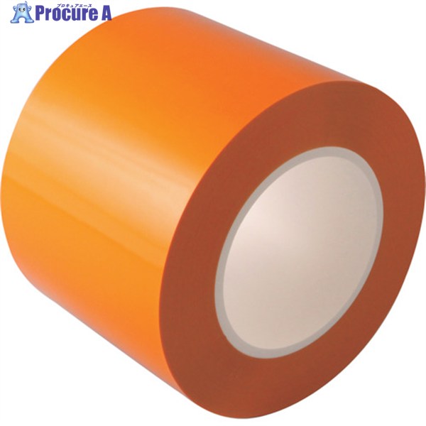 日東エルマテ 伝達ルート磁気テープE-CR(BC) 0.16mm×100mm×50m オレンジ色 E-CR100YR 1巻 ▼220-6108