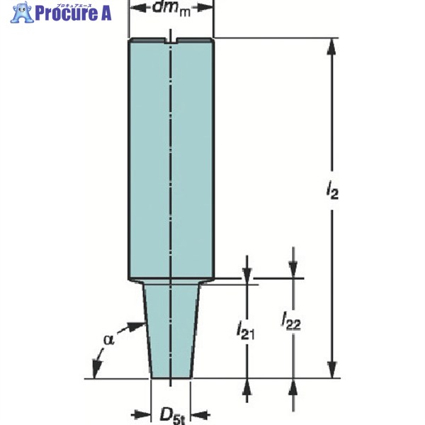SANDVIK 円筒シャンク Coromant[[R上]]EHアダプタ(445) E10-A16-CS-140 (445) 1本 ▼358-9439 ●KO521｜プロキュアエース