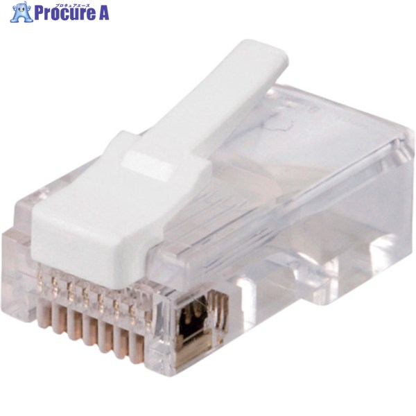 BUFFALO 【期間限定特価2026年3月末まで】 ツメの折れない RJ45 LANコネクター カテゴリー5e対応 100個入り ETPCRJ45ET100 1袋 ▼430-5878