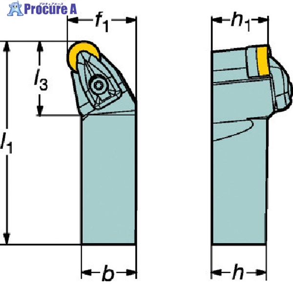 SANDVIK コロターンRC ネガチップ用シャンクバイト(410) DRSNL 3225P 15 (410) 1本 ▼609-7022 ●KO521