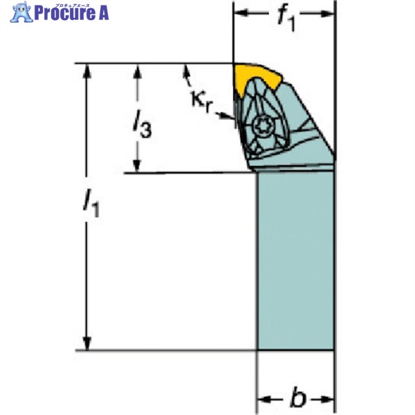 SANDVIK コロターンRC ネガチップ用シャンクバイト(410) DWLNR 3232P 08 (410) 1個 ▼609-7154 ●KO521