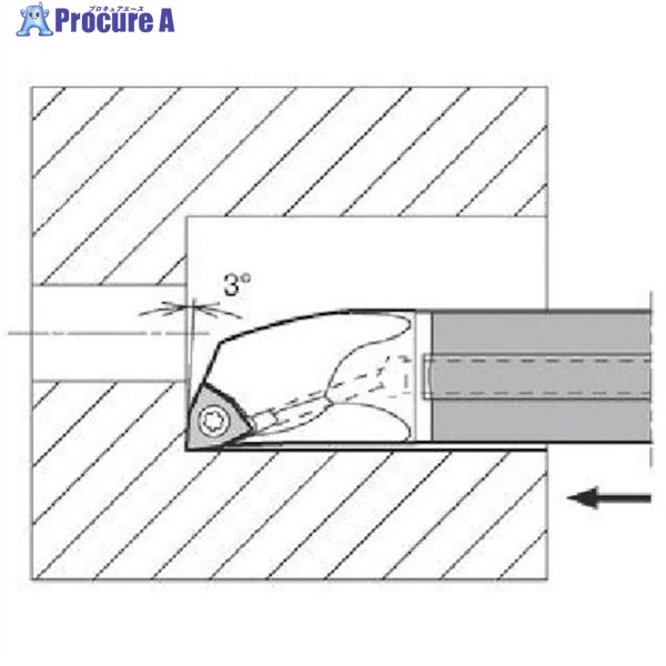 京セラ 内径加工用超硬防振バー C/E-SWUB(P)-A(N) E12Q-SWUPR11-14A-2/3 1個 ▼647-7674 ●MA515|プロキュアエース
