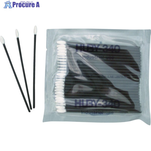 HUBY 3インチ 工業用綿棒(先端平型/導電プラ軸使用)FS-010MB (5000本入) FS-010MB 1箱 ▼365-1975 |プロキュアエース