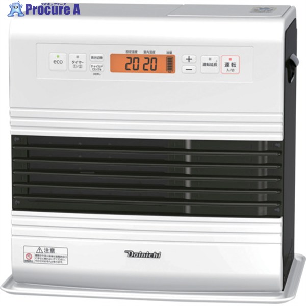 ダイニチ 石油ファンヒーターFW-5724GR-ホワイト FW-5724GR-W 1台 ▼659-3857 ｜プロキュアエース