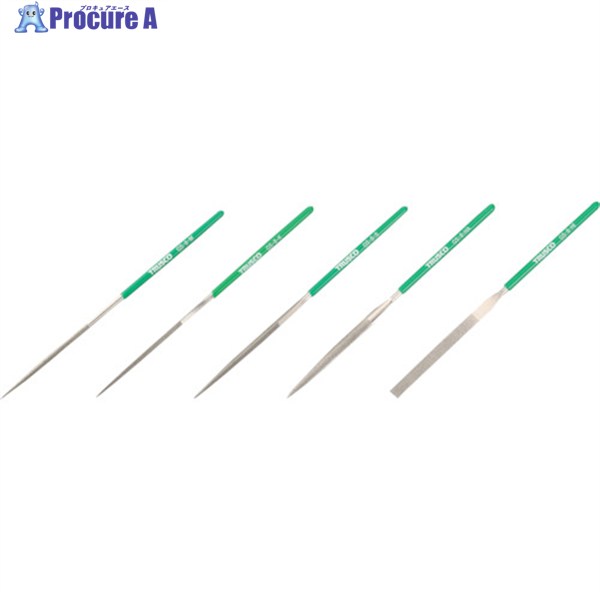 TRUSCO ダイヤモンドヤスリ 精密用#170 5本セット 全長180mm(8本組サイズ) GS-8-SET 1S ▼117-6366