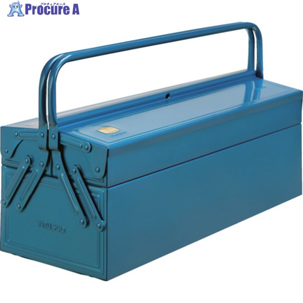 TRUSCO 2段式工具箱 600X220X305 ブルー GL-600-B 1個 ▼121-3563