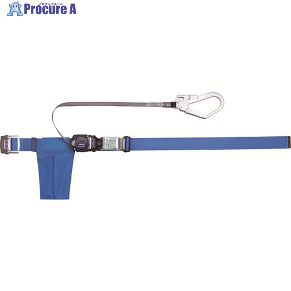 TRUSCO 巻取式 胴ベルト型墜落制止用器具 幅50mmX長さ1400mm ブルー GR-590A-L-B 1本 ▼171-7891