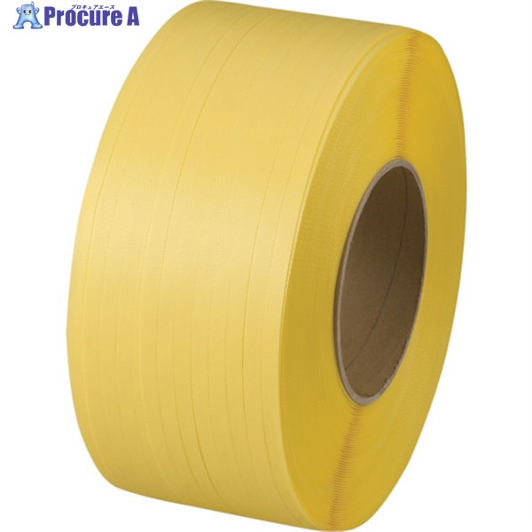 TRUSCO 【次回入荷未定】自動梱包器用PPバンド幅15.5mmX長さ2500m 黄 GPP-155 Y(ｷｲﾛ) 1巻 ▼227-7557 ｜プロキュアエース