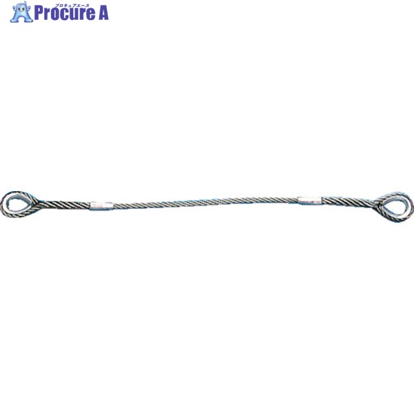 TRUSCO Wスリング Eタイプ 両端シンブル入り 9mmX3m GRE-9S3 (9MMX3M) 1本 ▼286-9381