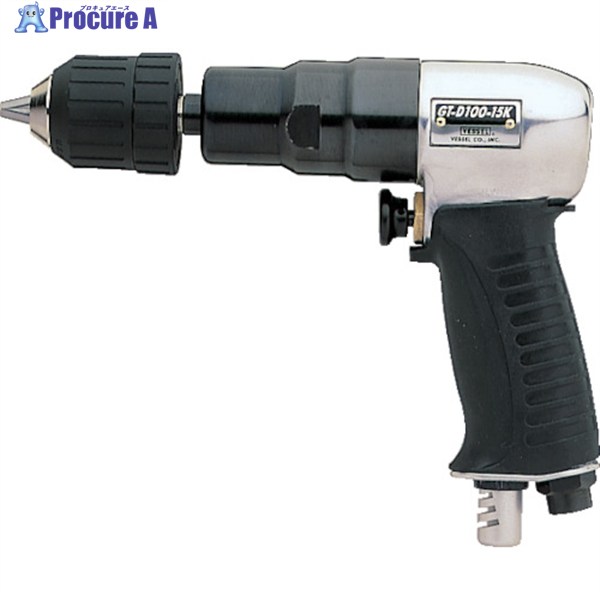 VESSEL エアードリルピストル型 GTD100-15K 全長195mm GT-D100-15K (ｷｰﾚｽﾁｬｯｸﾂｷ) 1台 ▼292-5516