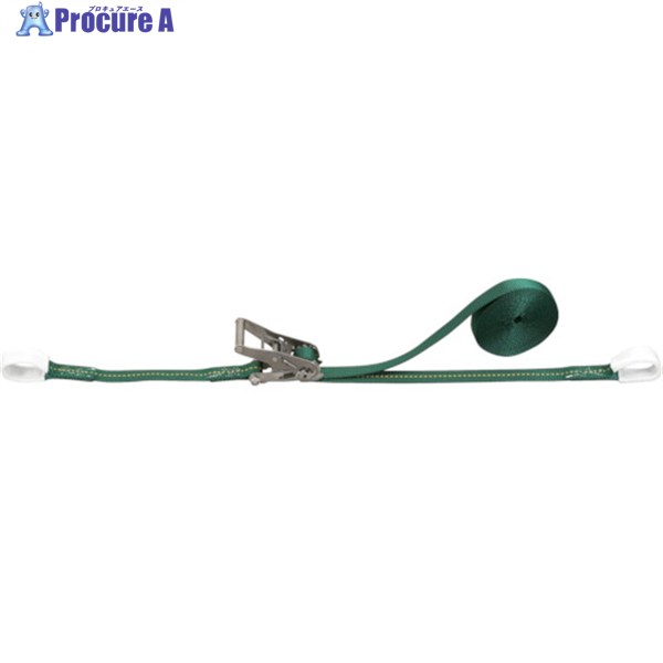 TRUSCO 強力型ベルト荷締機 SUS金具 25mm幅 300kg アイタイプ GX25S-300R 1台 ▼352-4493