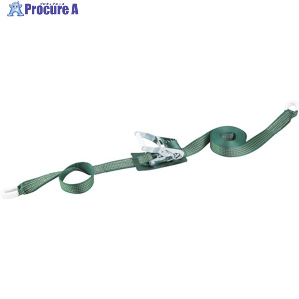 TRUSCO 強力型ベルト荷締機 SUS金具 38mm幅 600kg アイタイプ GX38S-600R 1台 ▼352-4809