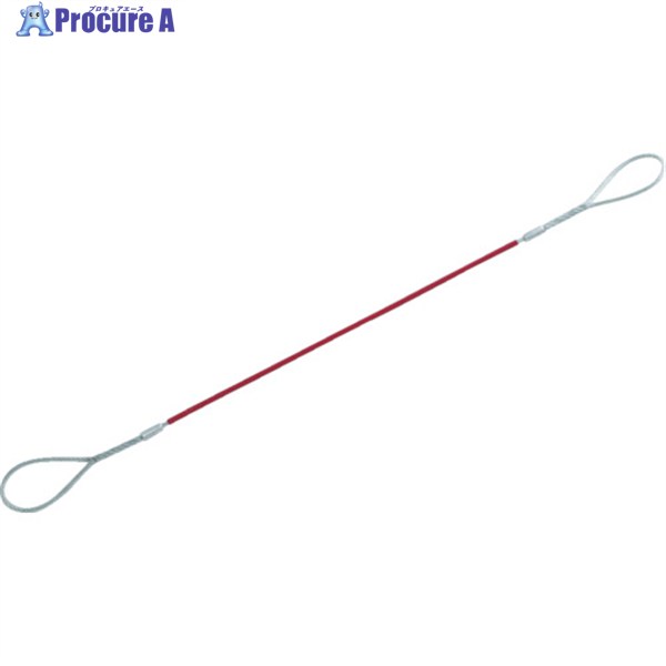 TRUSCO Wスリング Aタイプ カラー被覆付 6mmX1.0m GRC-6S1 1本 ▼855-0547