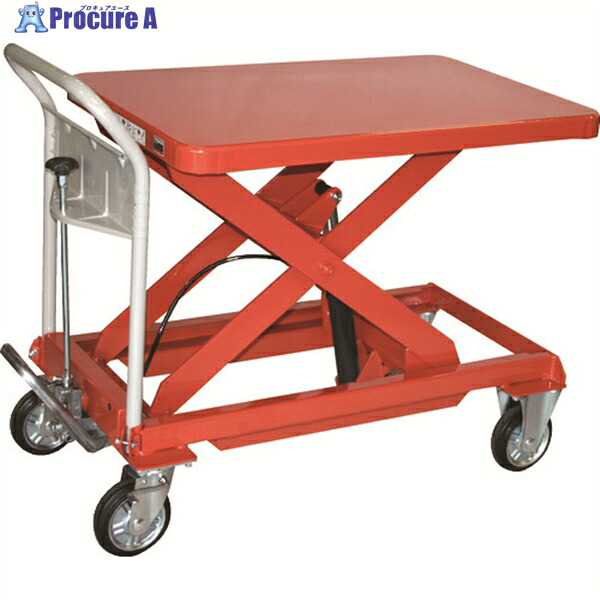 TRUSCO ハンドリフター 500kg 600X900 オレンジ HLFA-E500 1台 ◇▼115-7822