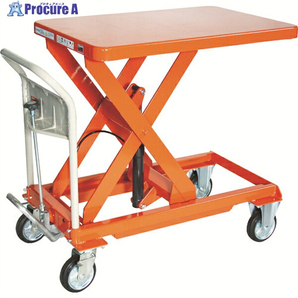 TRUSCO ハンドリフター 500kg 600X900 オレンジ HLFA-S500 1台 ◇▼115-7836