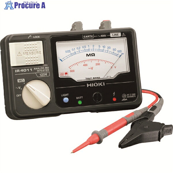 HIOKI アナログ絶縁抵抗計(単レンジ) IR4011-10 IR4011-10 1台 ▼355-7448