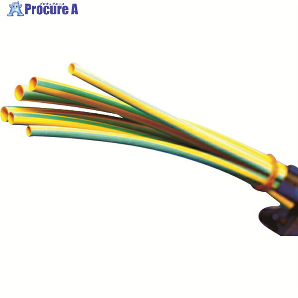PANDUIT 熱収縮チューブ 標準タイプ イエローグリーン 1箱(袋)＝25本 HSTT12-48-Q45 1箱 ▼361-4271