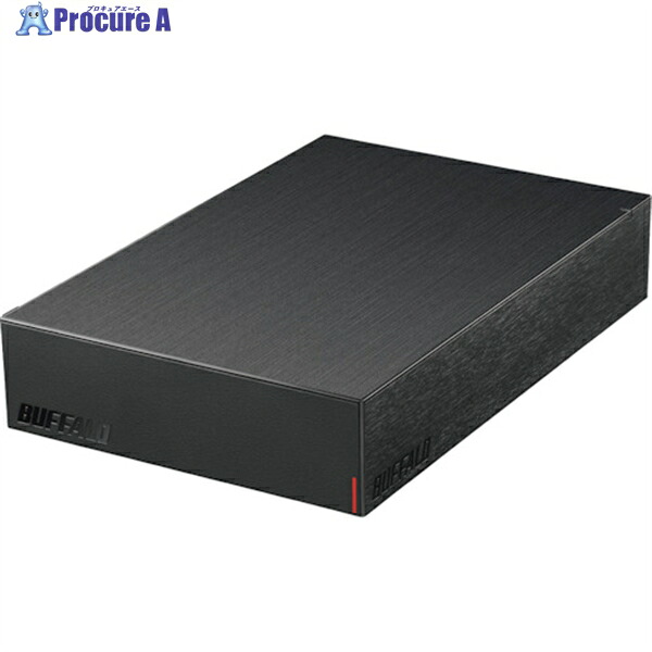 BUFFALO USB3.2(Gen.1)対応外付けHDD 4TB ブラック HD-LE4U3-BB 1個 ▼384-7742 |プロキュアエース